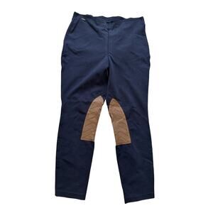 Polo Ralph Lauren Pants Womens Large Navy Blue Riding Equestrian Leggings Sz L